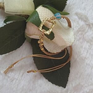 💎NEW M01 Macrame Bracelet. Gold Style. Delicate. Boho. Adjustable 5" to 11"